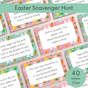 Easter Scavenger Hunt Kids, Easter Treasure Hunt Clues Printable, Indoor Scavenger Hunt Clues, Scavenger Hunt Riddles, Easter Egg Hunt