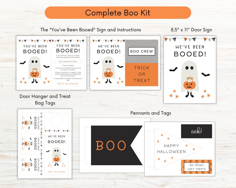 You've Been Booed Printable, Youve Been Booed Kit, Neighborhood Tradition, Halloween Boo Kit, We've Been Booed, Booed Sign, Instant Download image 5