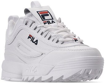 fila platform trainers white
