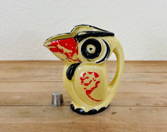 Vintage Small Ceramic Toucan Pitcher Made in Japan
