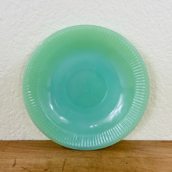 1 Anchor Hocking Fire King Jadeite Jane Ray Replacement Saucer (Saucer Only)