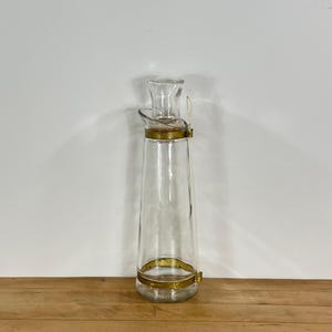 Vintage Owens Illinois Glass Decanter with Stopper & Stirrer