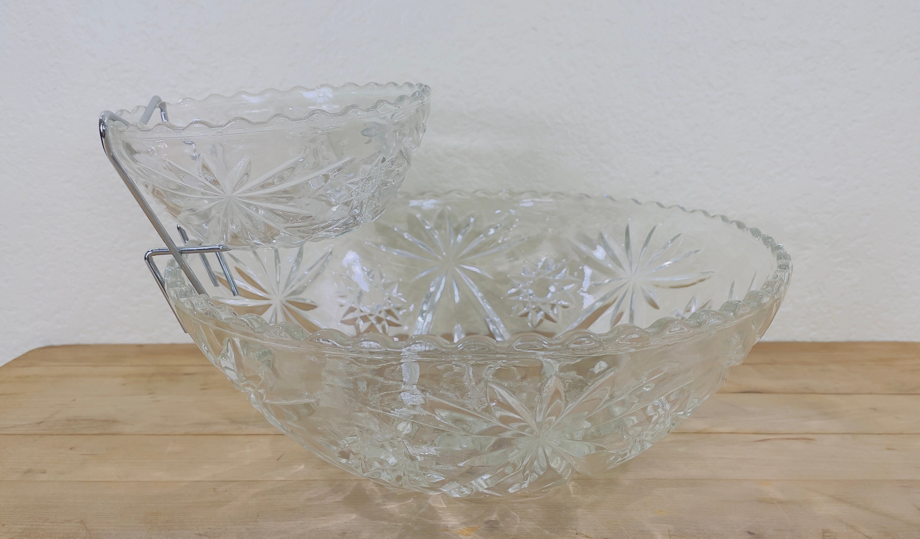 Prescut Chip and Dip Set by Anchor Hocking 3 Piece Clear - Etsy