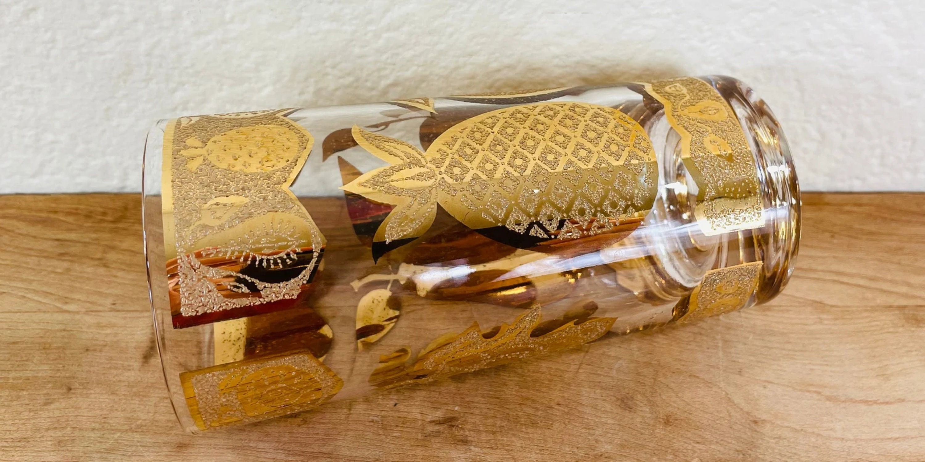 Culver Florentine Tumblers, Highball, Iced Tea, Cocktail Glasses 60's