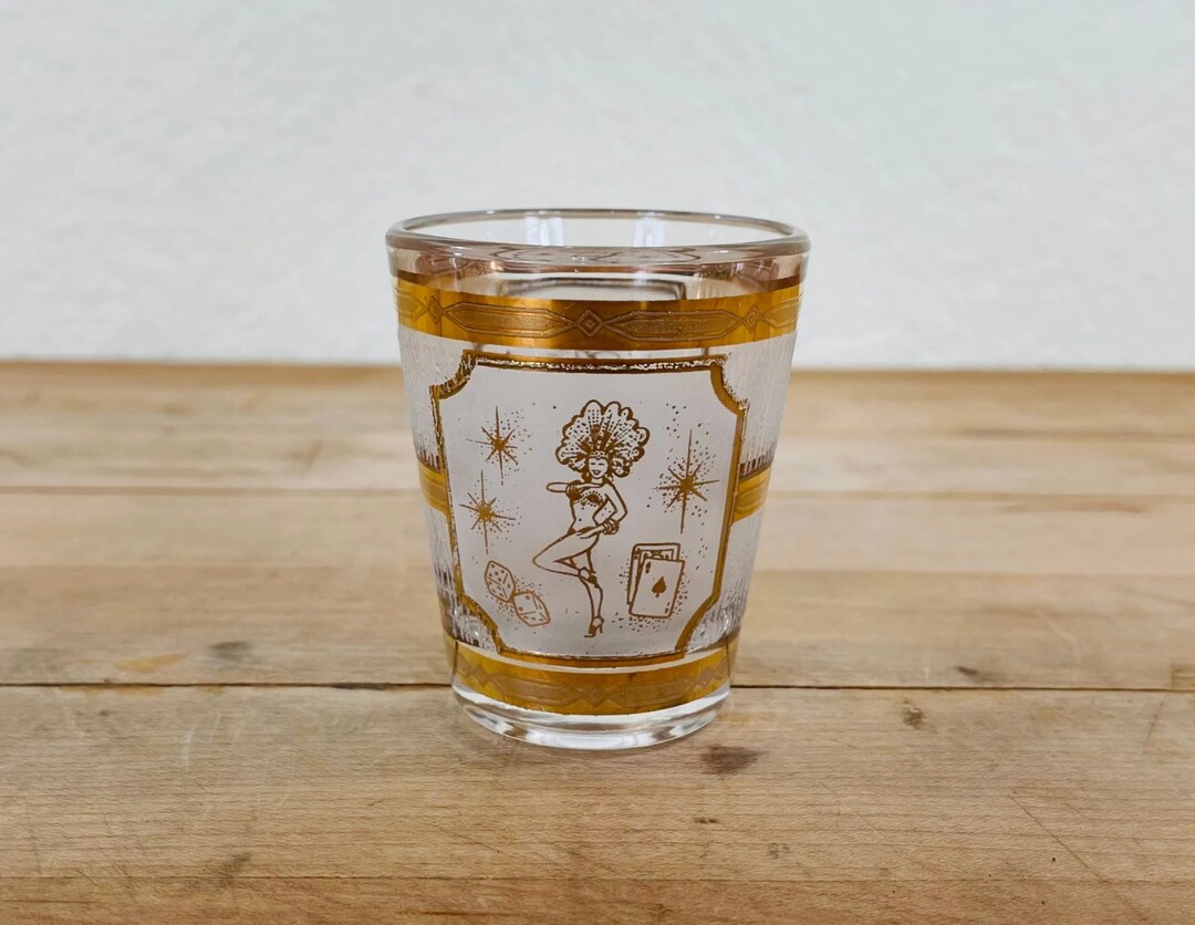 Culver Shot Glass, Souvenir Shot Glass From Las Vegas NV Vintage 22K