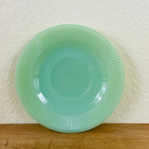 Jadeite Fire King Saucer: Jane Ray Pattern Replacement