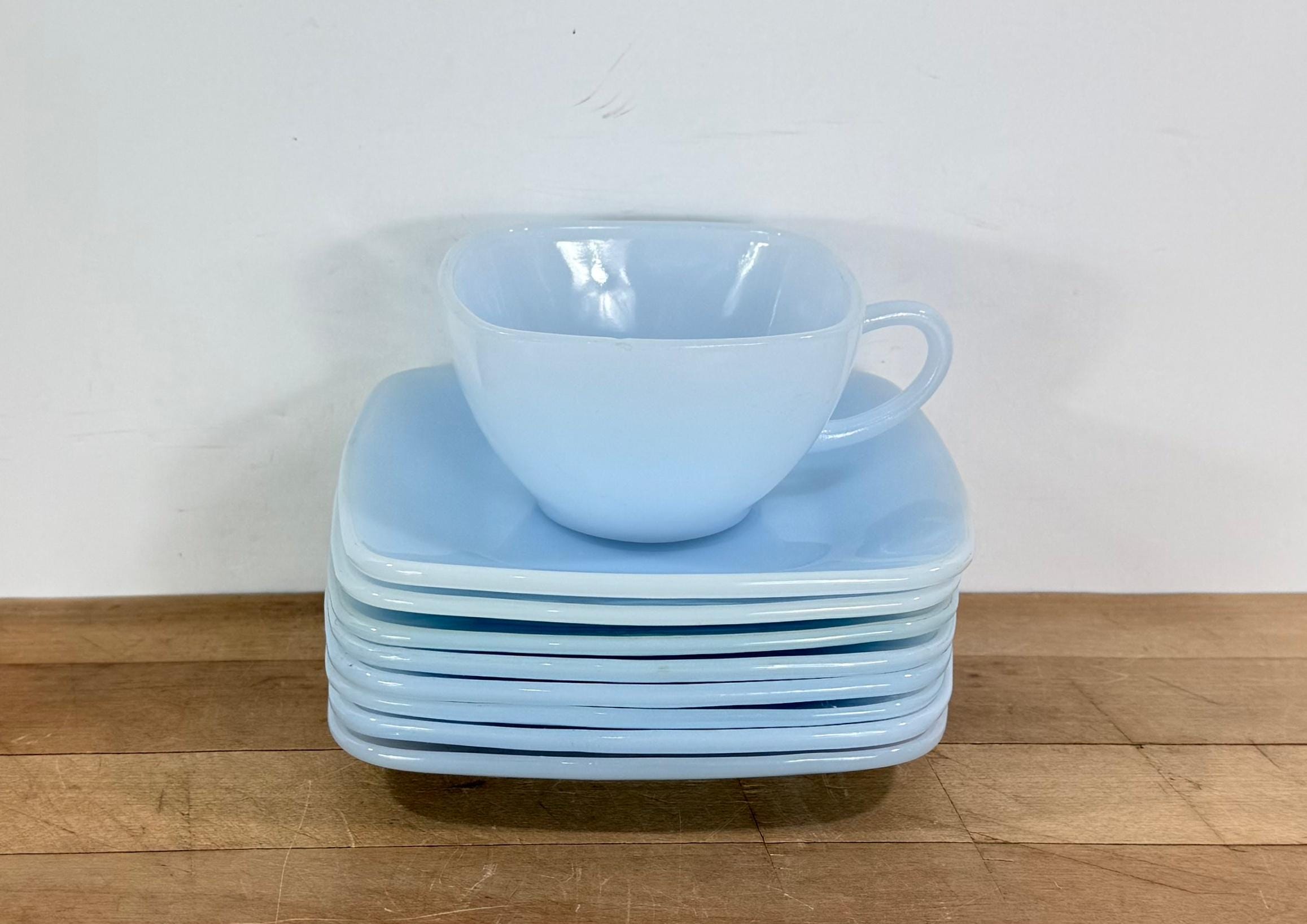 レア Fire King Turquoise Blue Ice Bucket レア Fire King Turquoise