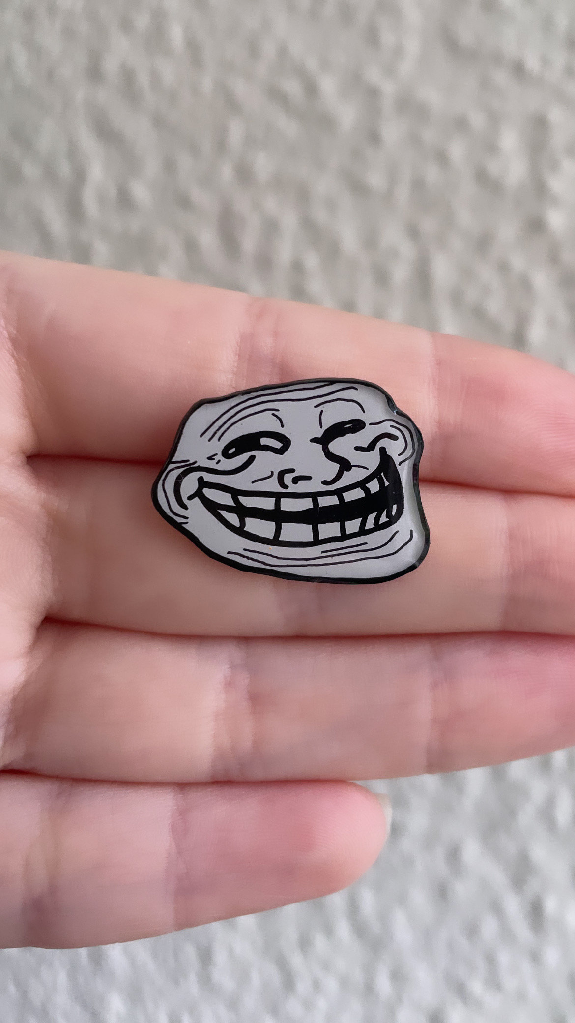 Crazy Troll Face Social Media Pin for Sale by Steelpaulo