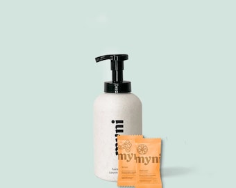 Foaming Hand Soap Bundle (Wheat Straw Reusable Bottle & 2 tablets)