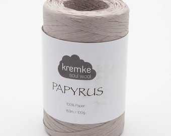 Kremke Ausgewählte Garne - Paperyarn Papyrus zum Häkeln von Kremke Soul Wool