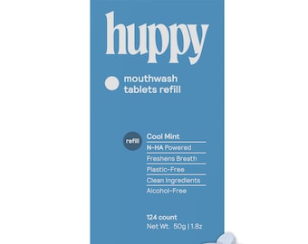 Huppy - Compresse per collutorio senza alcol e senza fluoro / Ricarica