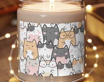 Cats gift candle, Cat Lover gift, Cute Cat Candle, Perfect Gift for Cat Lover, Grumpy Cat Candle, Fat Cat Candle, Candle for cat lover