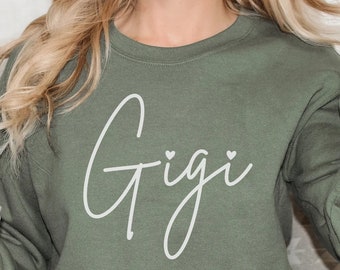 Gigi Sweatshirt, Grandma sweatshirt, Gigi Shirt, New Gigi, Grandma Gift, Gigi Gift, New Nana, Pregnancy Announcement Sweater, Gigi birthday