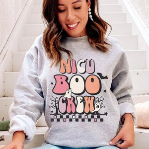 halloween NICU crew Nurse Crewneck Sweatshirt, NICU Nurse Crewneck, Neonatal icu, Neonatal Intensive Care Unit Nurse sweater staff crew