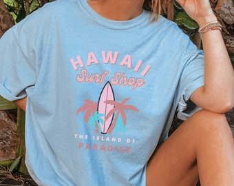 Surf Hawaii Lightning Bolt preppy t-shirt, Preppy trendy clothing, Y2K tee, Aesthetic Clothes, Indie Clothes, Preppy Aesthetic shirt