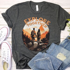 Couples Hiking Shirt, Family camping shirt, Hiking Lover Gift Shirt, Camping Shirt, Gift Shirt for Camper, Climber Shirt, family camping