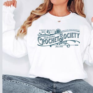 Crochet Sweatshirt, Funny Crochet Gift for Mom, Crocheter Sweatshirt, Yarn Lover Hoodie, Unique Knitting Apparel
