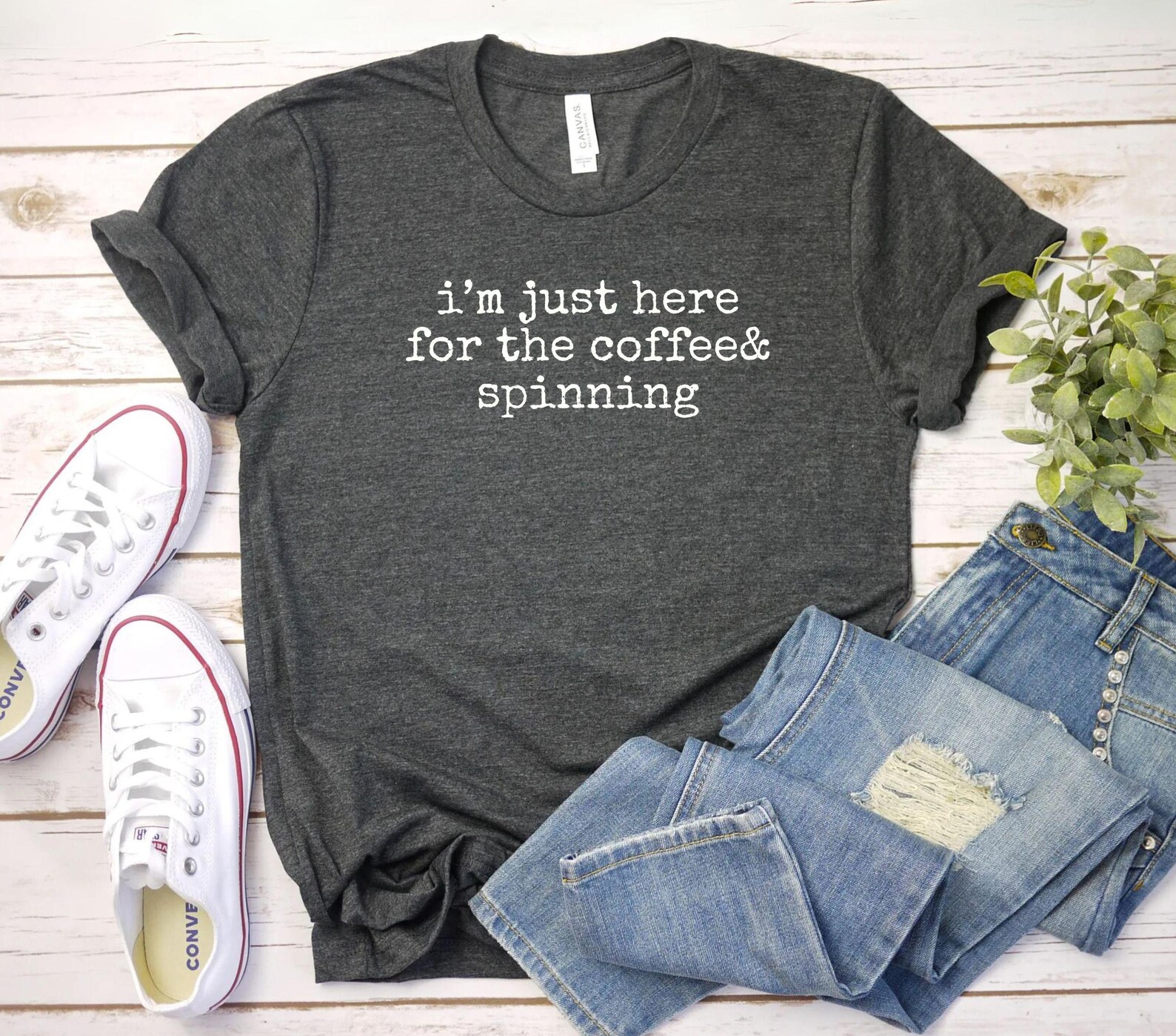 Im Just Here for the Coffee Spinning Shirt Etsy