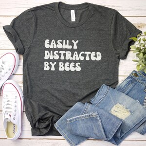 Easily distracted by bees shirt, Bee keeper shirt for men, Beekeeper Gifts | Bee Gift Idea | Beekeeper T-Shirt bee keeper tshirt | Beekeepin