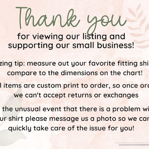 a thank card for a small business