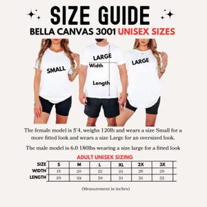 the size guide for a women's t - shirt