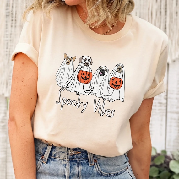 Halloween Dog Shirt,Halloween Dog Lover Tshirt, Dogs Ghost Shirt, Funny Halloween Dog Shirt, Dog Mama Halloween Spooky Season Gift Dog Lover