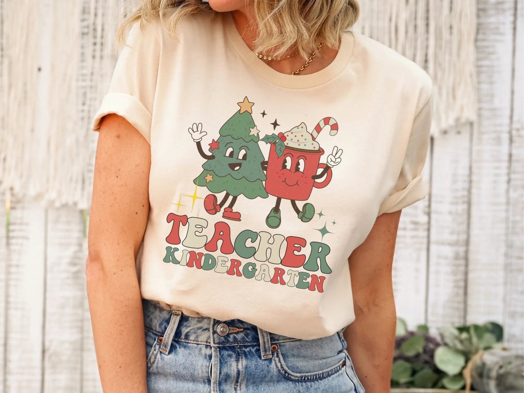 kindergarten-teacher-shirt-christmas-gift-for-kindergarten-etsy