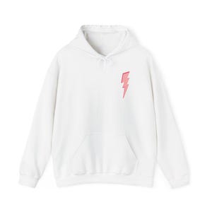 Sudadera con capucha de rayo preppy con rayos, sudadera estética rosa y azul, sudadera con capucha de ropa preppy, sudadera con capucha preppy imagen 9