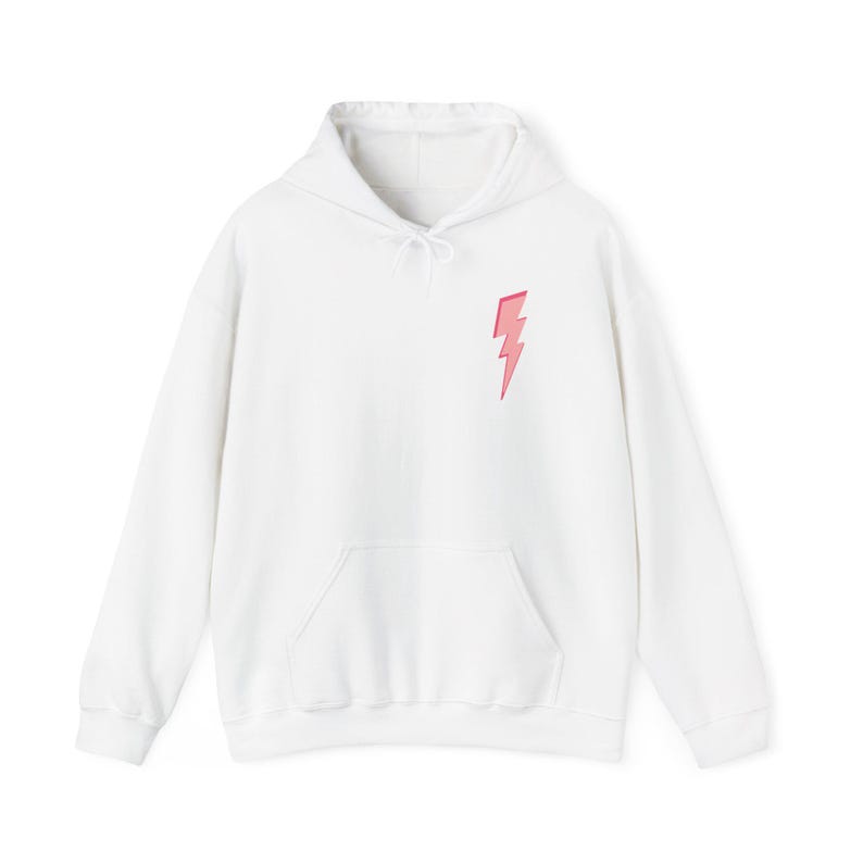Sudadera con capucha de rayo preppy con rayos, sudadera estética rosa y azul, sudadera con capucha de ropa preppy, sudadera con capucha preppy imagen 9