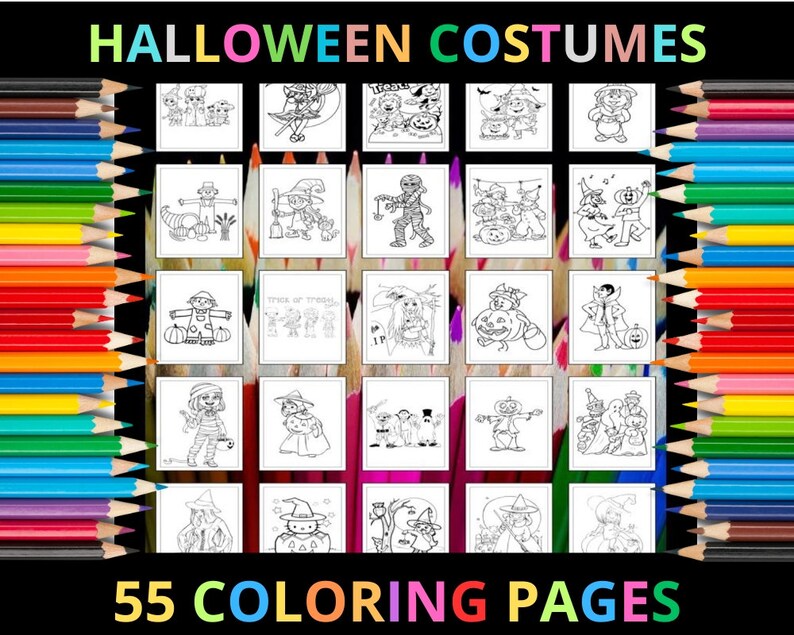 Printable Halloween Costumes Coloring Pages for Kids and Adults 55 Printable Halloween Costumes Coloring Pages for Kids and Adults 55