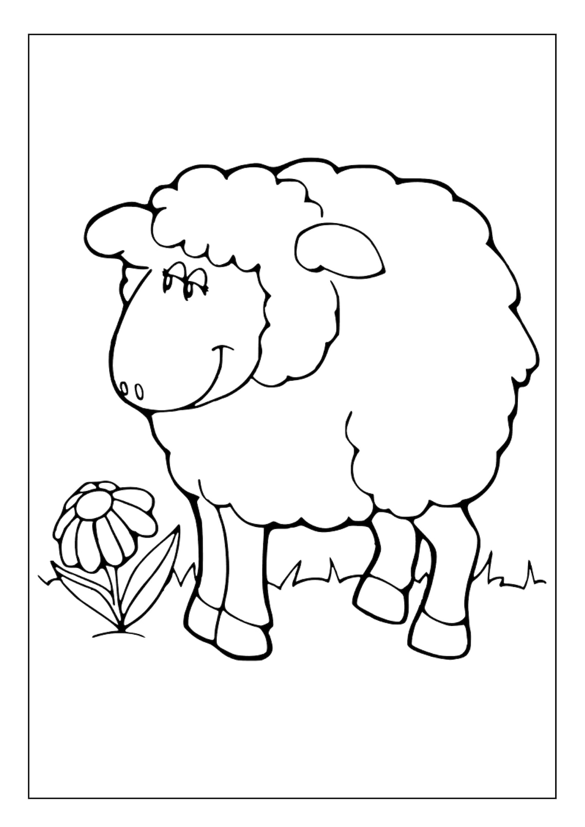 Printable Lamb Coloring Pages for Kids &amp; Adults 30 Pages Instant ...