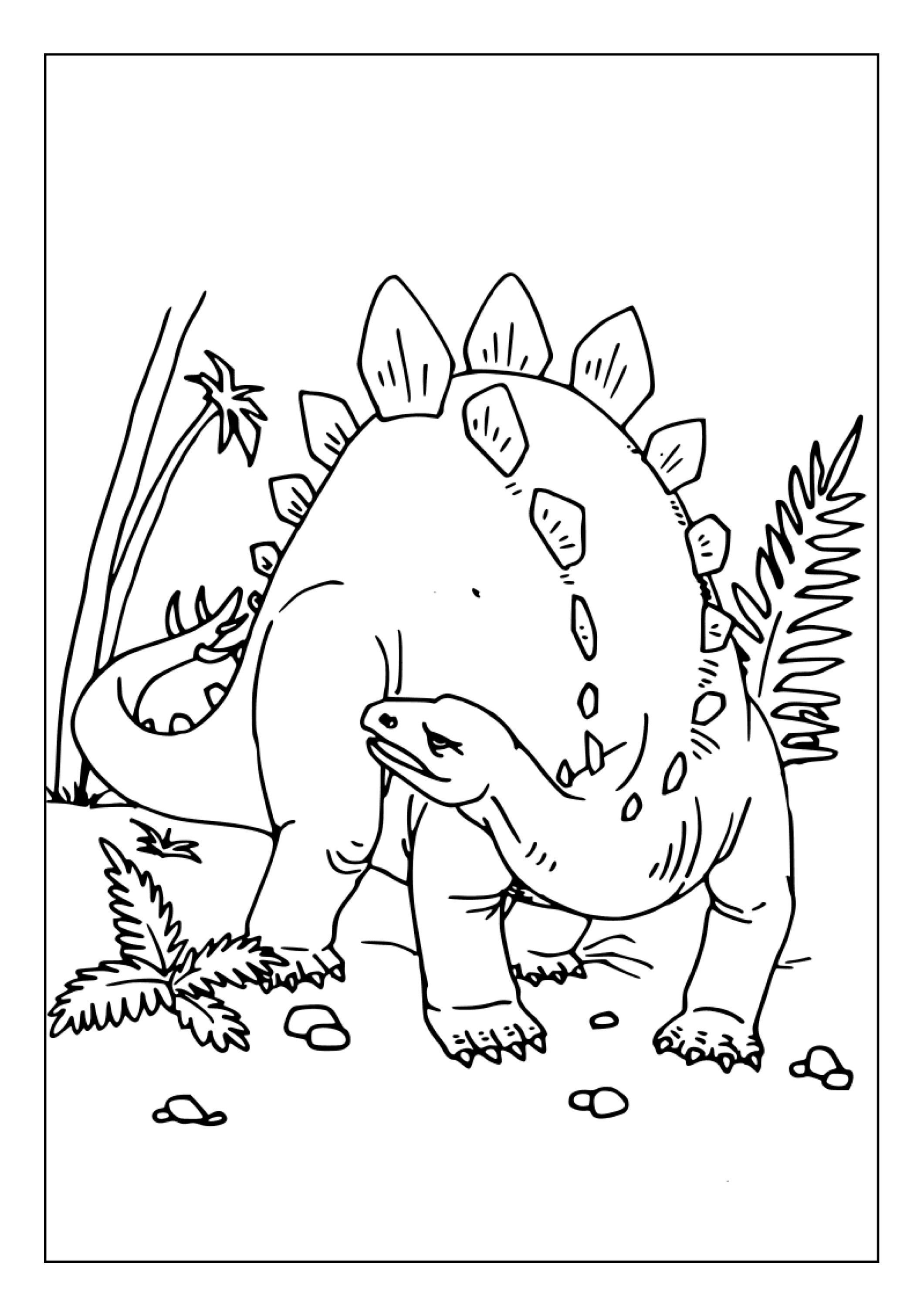 Printable Dinosaurs Coloring Pages for Kids Adults 90 Pages instant