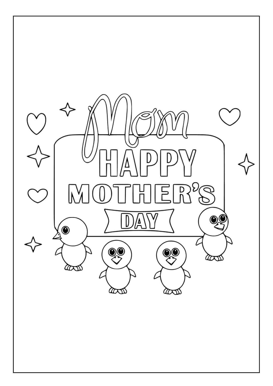Printable Happy Mother’s Day Coloring Pages for Kids & Adults | 85 ...