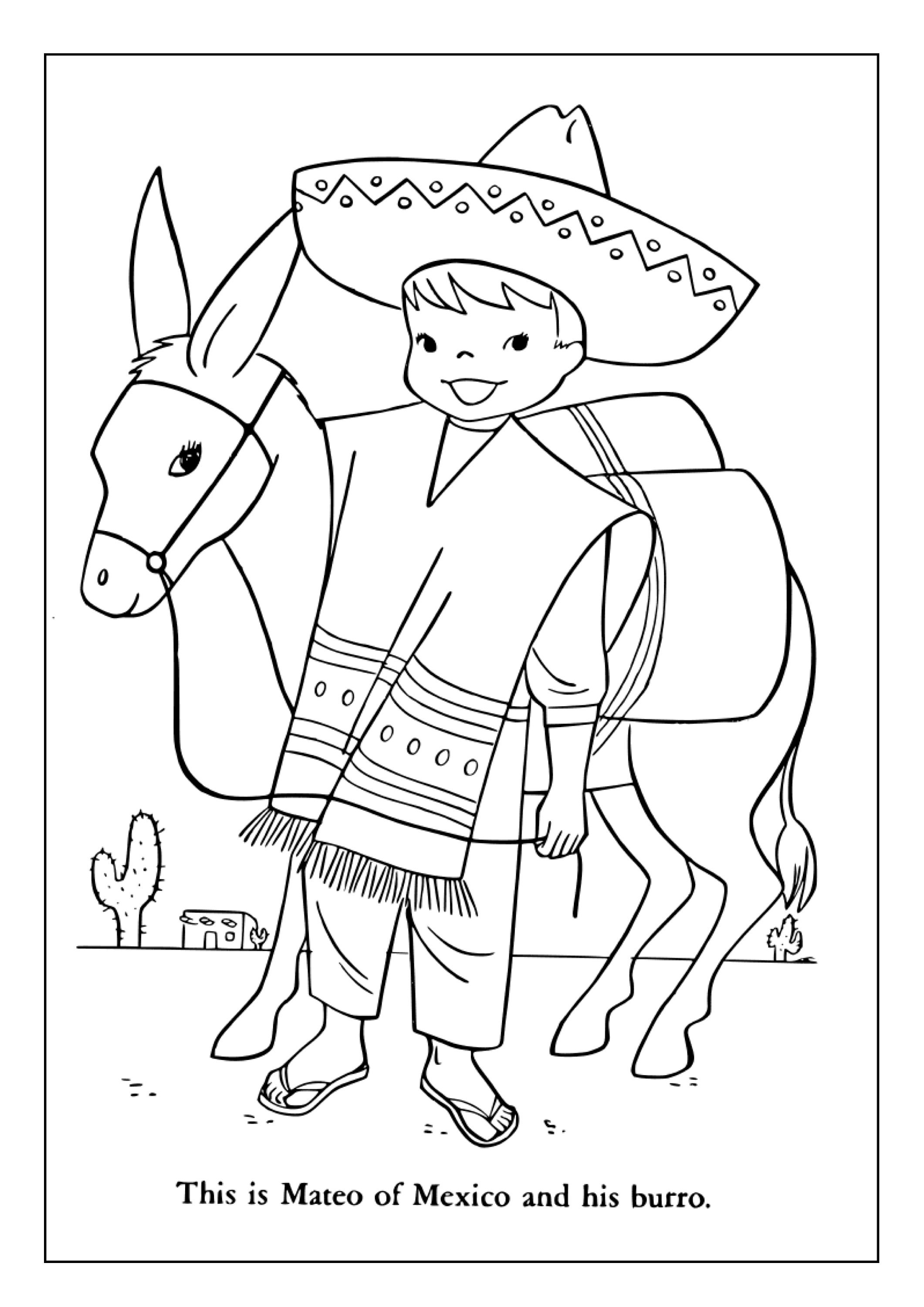 Printable Mexico Coloring Pages for Kids & Adults 30 Pages Instant