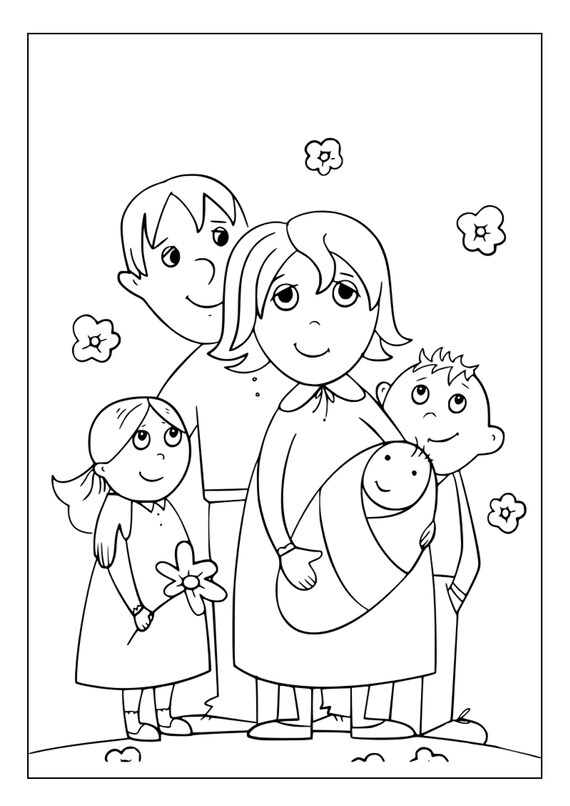 Family Coloring Pages