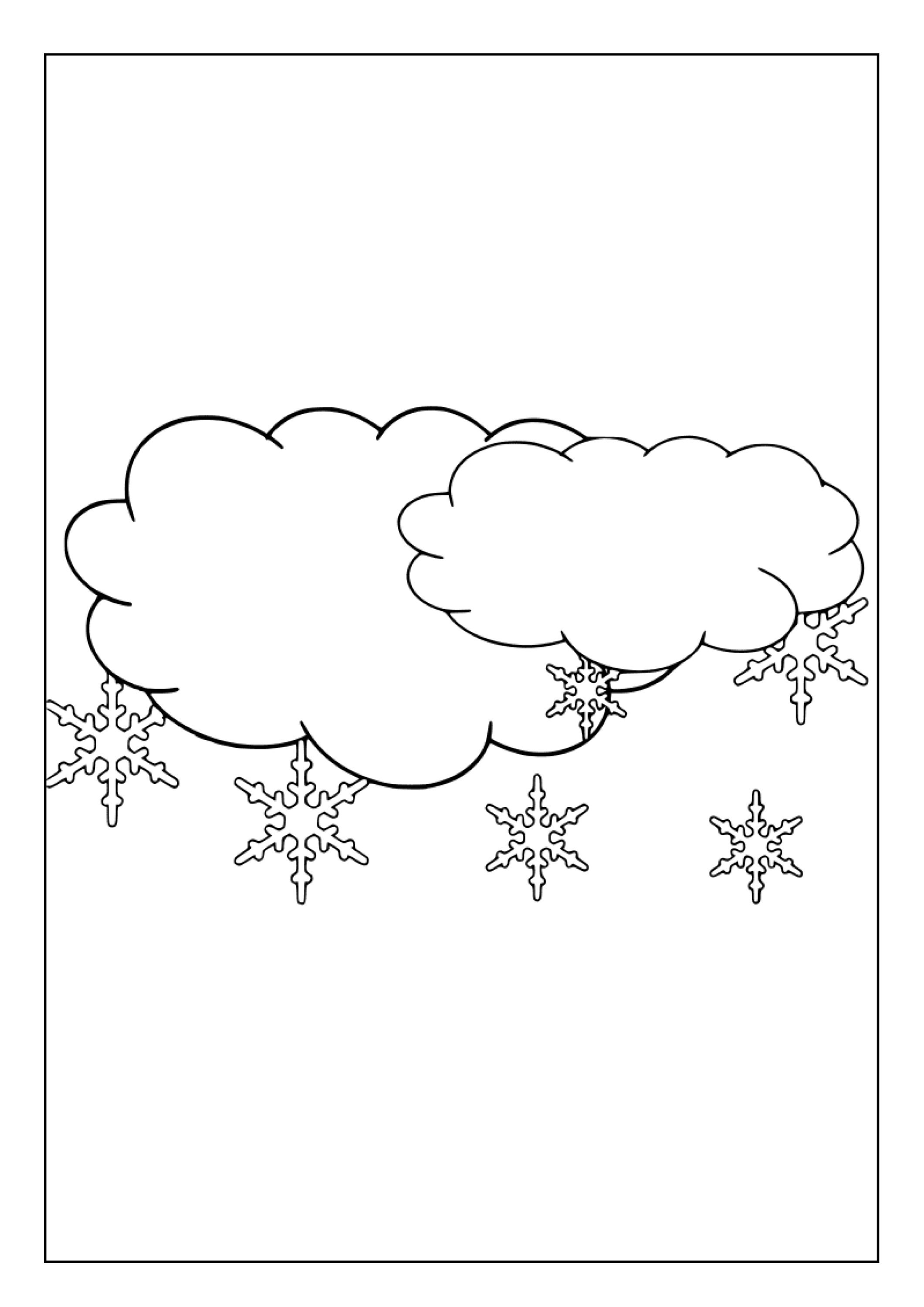 Printable Cloud Coloring Pages for Kids and Adults 70 Pages Instant