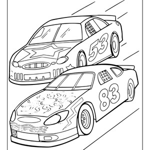 Printable Racing Cars Coloring Pages for Kids & Adults | 75 Pages