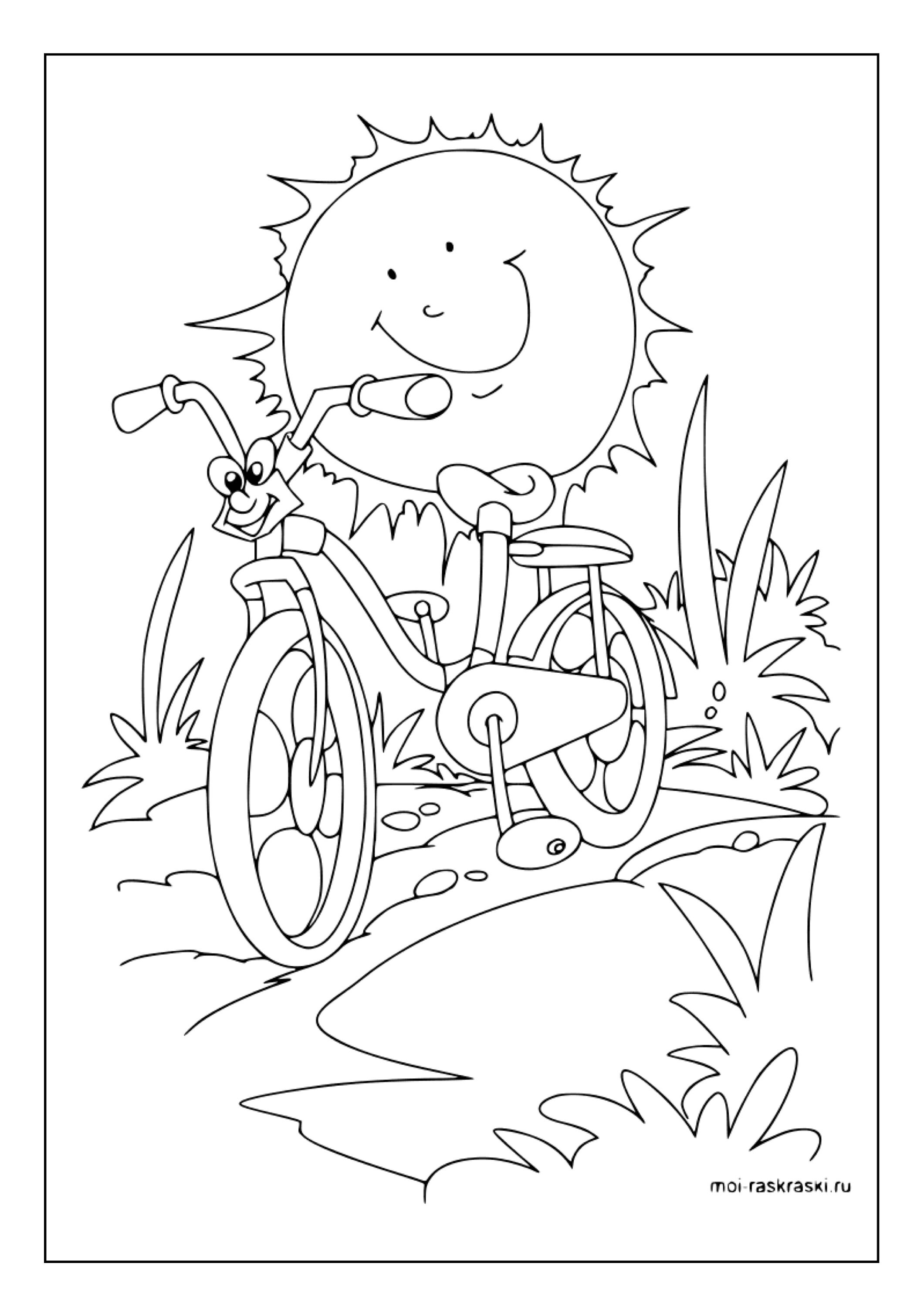 Printable Bicycle Coloring Pages for Kids & Adults 35 Pages Instant