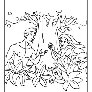 Printable Adam and Eve Coloring Pages for Kids & Adults | 85 Pages ...
