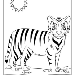 Printable Tiger Coloring Pages for Kids and Adults | 100 Pages ...