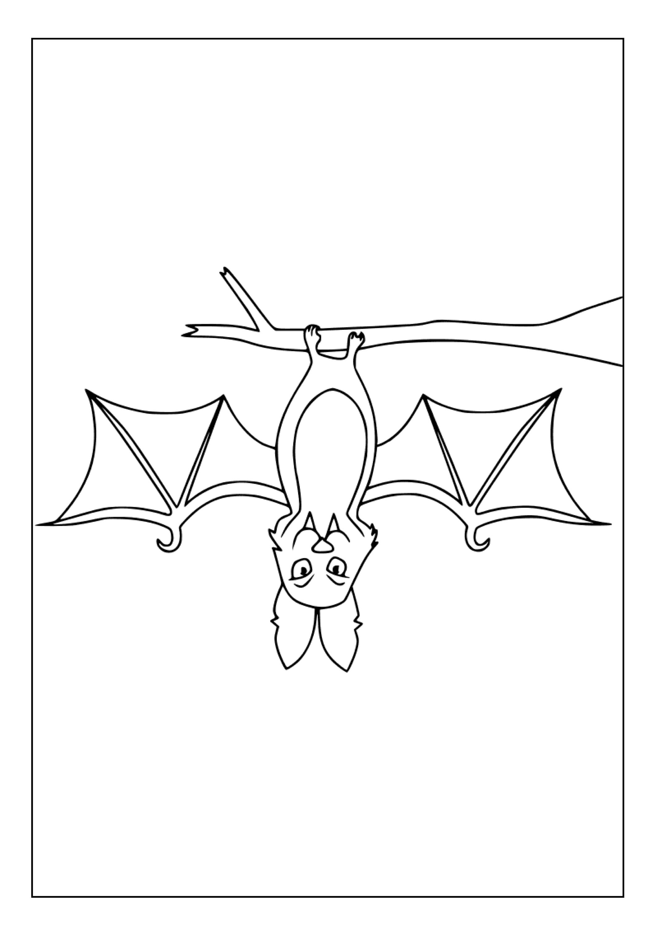 Printable Bats Coloring Pages for Kids and Adults | 95 Pages | Instant ...