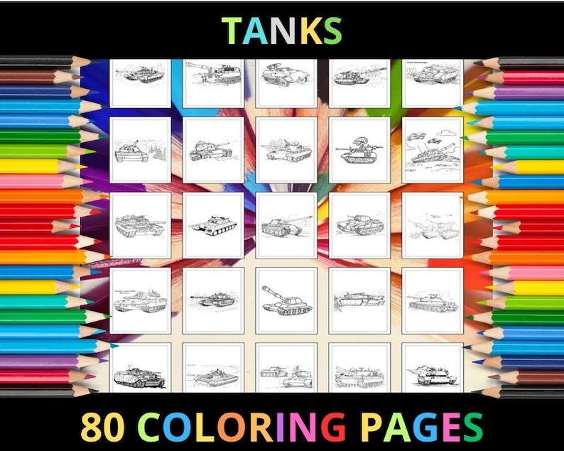 Printable Army Tanks Coloring Pages for Kids and Adults 80 Pages Printable Army Tanks Coloring Pages for Kids and Adults 80 Pages