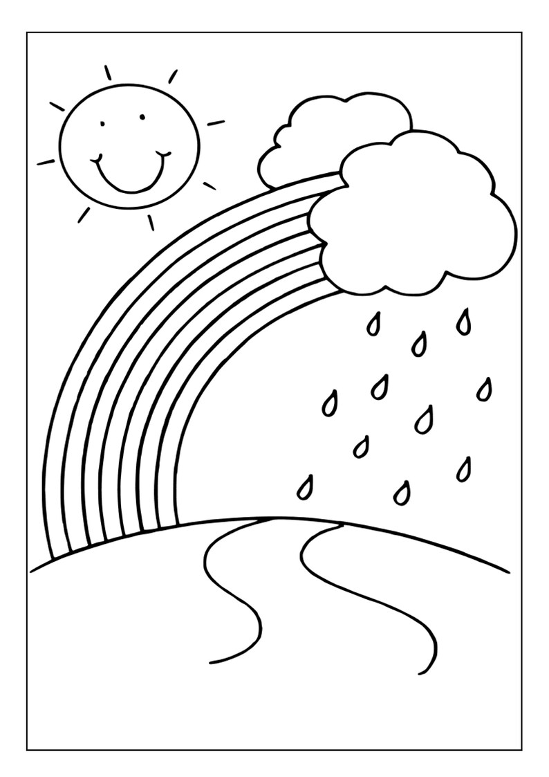 Printable Rainbow Coloring Pages for Kids and Adults | 60 Pages