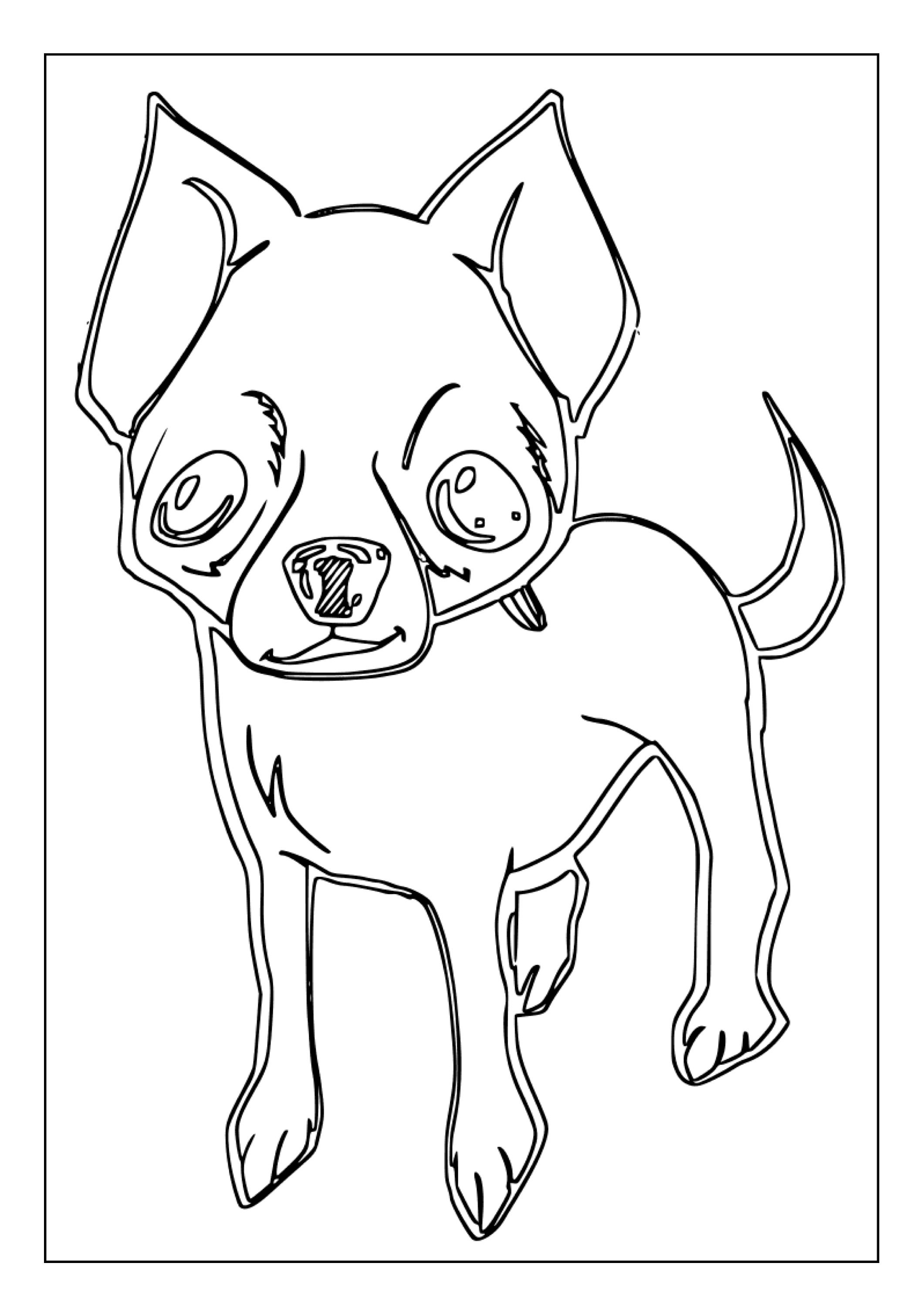 Printable Chihuahua Coloring Pages for Kids and Adults | 35 Pages ...