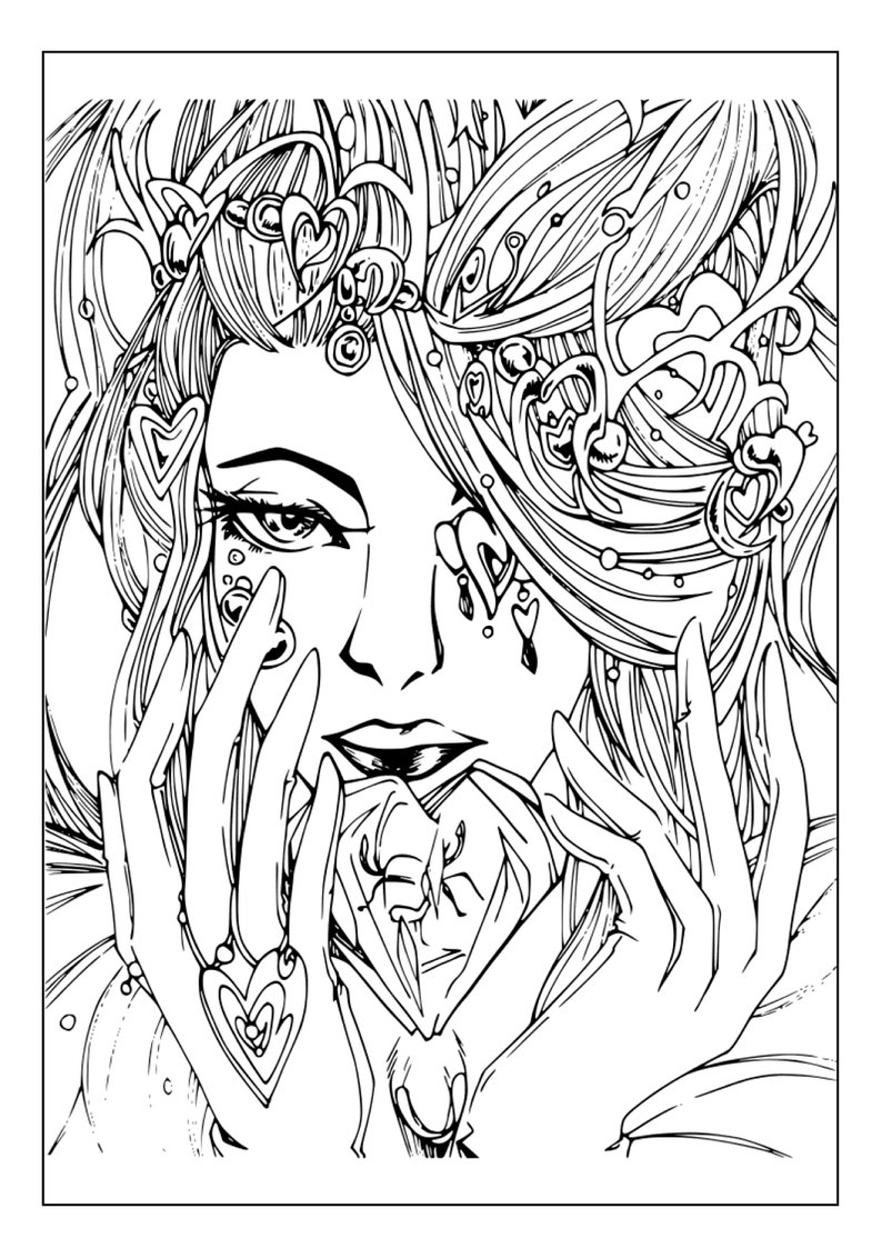 Printable Aesthetics Coloring Pages for Kids & Adults | 55 Pages