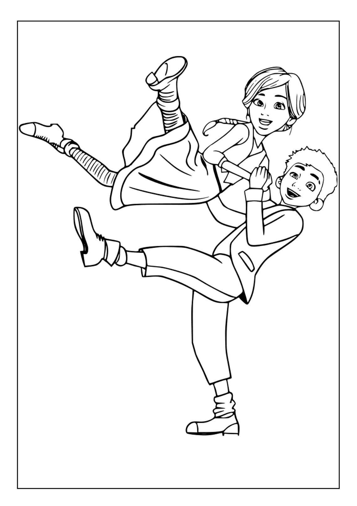 Printable Dancing Coloring Pages for Kids and Adults 100 Pages Instant