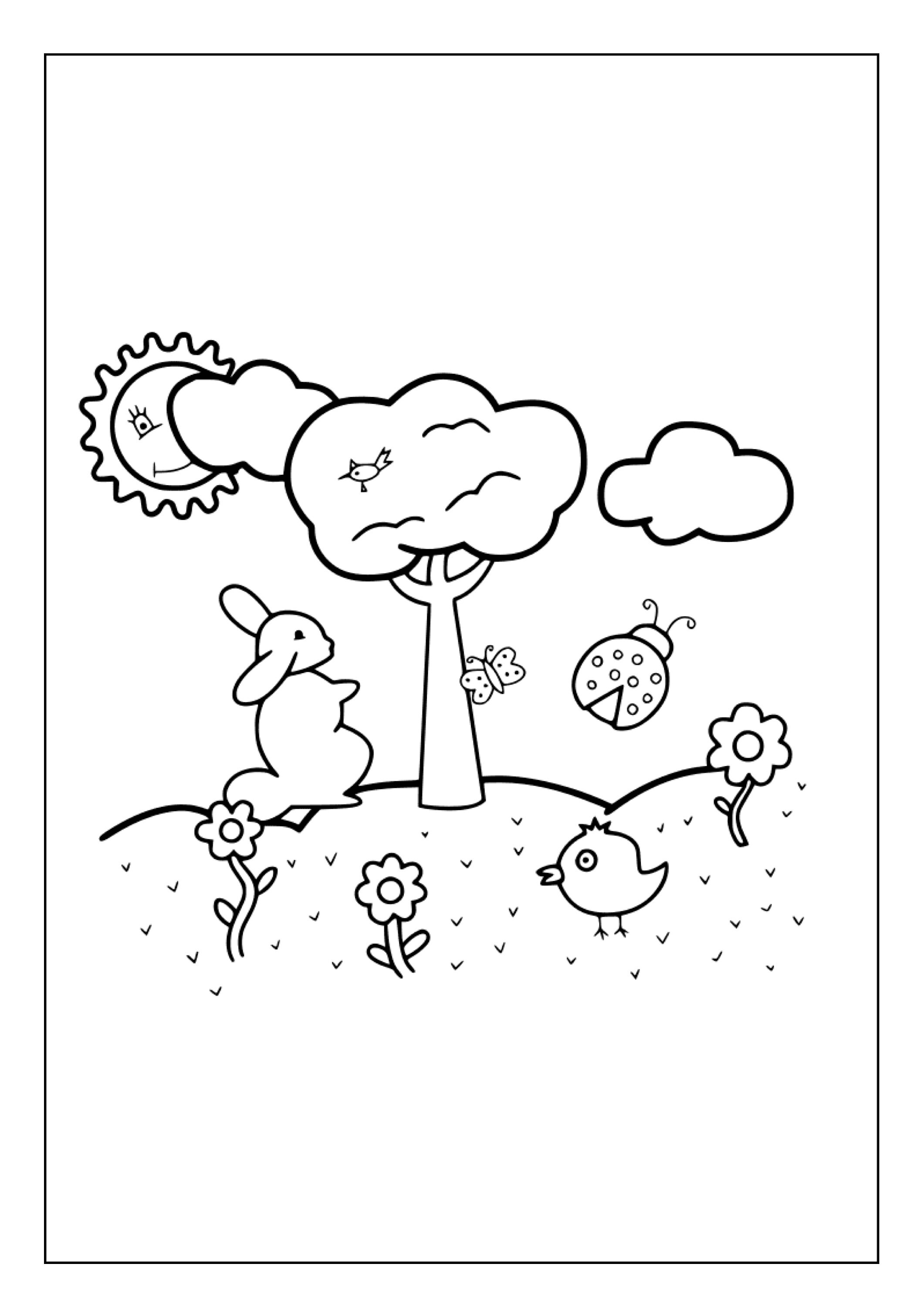 Printable Cloud Coloring Pages for Kids and Adults 70 Pages Instant