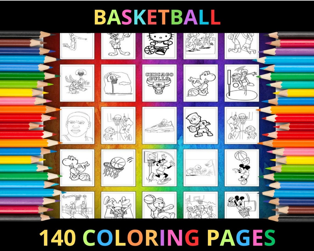 Printable Basketball Coloring Pages for Kids and Adults 140 Pages ...