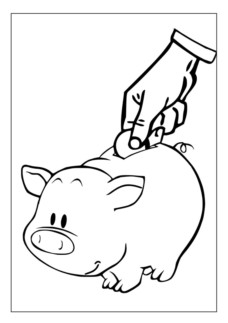 Printable Money Coloring Pages for Kids and Adults | 90 Pages | Instant ...