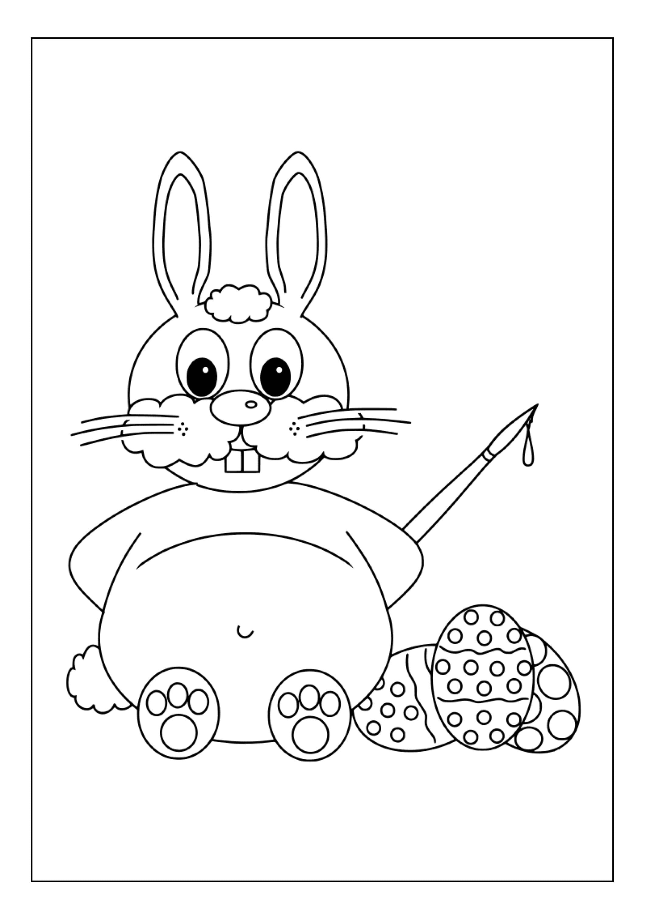 Printable Easter Bunny Coloring Pages for Kids & Adults 100 Pages